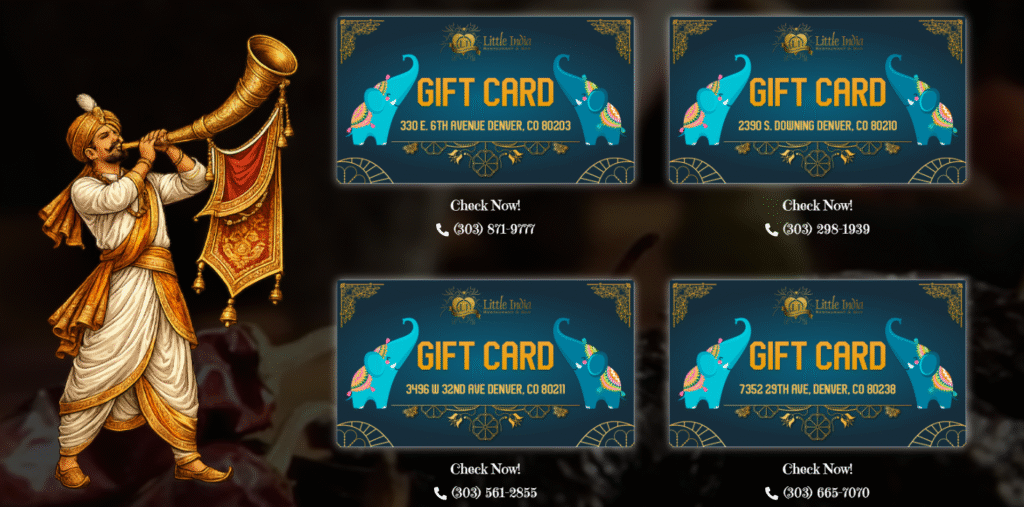Little India Denver Gift Cards